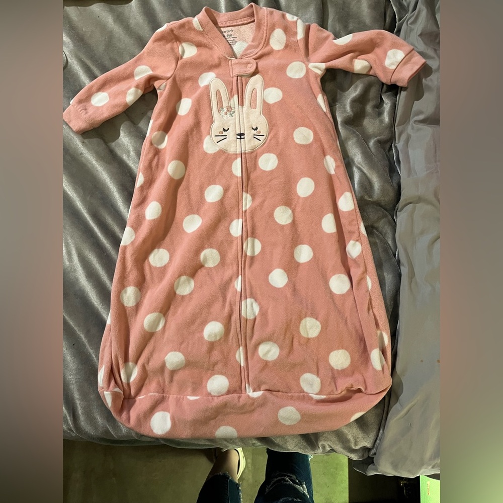 Carter's Pink and White Polka Dot Sleep Sack